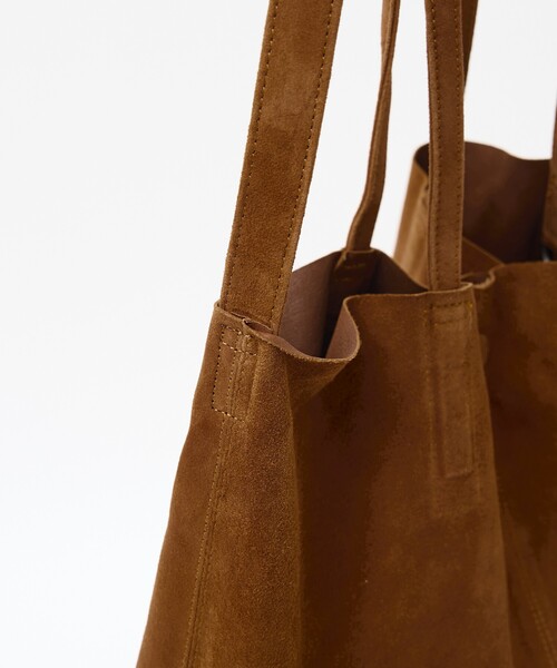 Morphee(モルフェ)の「【Morphee / モルフェ】3WAY LARGE TOTE OIL SUEDE /3WAYラージトートバッグ / オイルスエード / トート ショルダー バッグ / レザー / ユニセックス(トートバッグ・メンズ・ブラウン・フリー)」の6枚目の写真