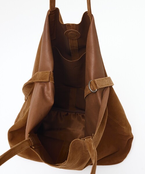 Morphee(モルフェ)の「【Morphee / モルフェ】3WAY LARGE TOTE OIL SUEDE /3WAYラージトートバッグ / オイルスエード / トート ショルダー バッグ / レザー / ユニセックス(トートバッグ・メンズ・ブラウン・フリー)」の9枚目の写真