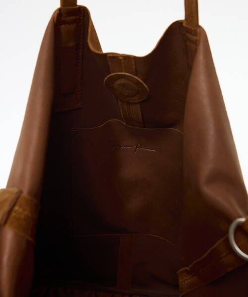 Morphee(モルフェ)の「【Morphee / モルフェ】3WAY LARGE TOTE OIL SUEDE /3WAYラージトートバッグ / オイルスエード / トート ショルダー バッグ / レザー / ユニセックス(トートバッグ・メンズ・ブラウン・フリー)」の10枚目の写真