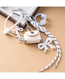 CERCA（チェルカ）の「【Bls】【ZA】【Bling Leads】ミニバッグリボンチャーム キーホルダー（キーホルダー）」