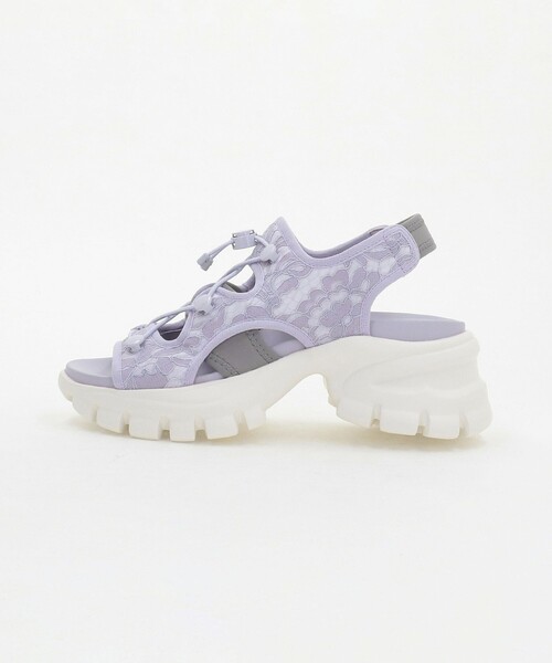 SY UNITED ARROWS(シーユナイテッドアローズ)の「<SY>レースアップ ネオプレーンサンダル70↑(サンダル・レディース・ライトブルー/ライラック/ブラック・22.5cm/25cm/24.5cm/23cm/23.5cm/24cm)」の2枚目の写真