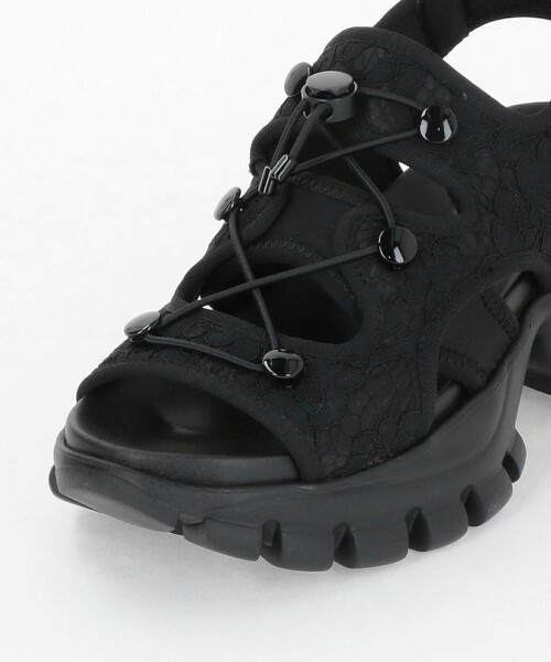 SY UNITED ARROWS(シーユナイテッドアローズ)の「<SY>レースアップ ネオプレーンサンダル70↑(サンダル・レディース・ライトブルー/ライラック/ブラック・22.5cm/25cm/24.5cm/23cm/23.5cm/24cm)」の16枚目の写真