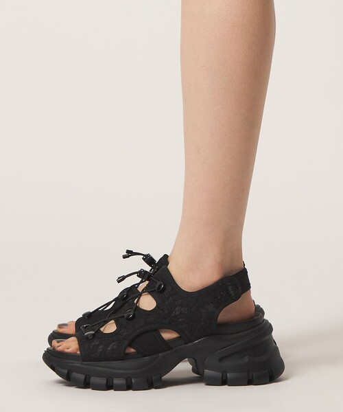 SY UNITED ARROWS(シーユナイテッドアローズ)の「<SY>レースアップ ネオプレーンサンダル70↑(サンダル・レディース・ライトブルー/ライラック/ブラック・22.5cm/25cm/24.5cm/23cm/23.5cm/24cm)」の20枚目の写真