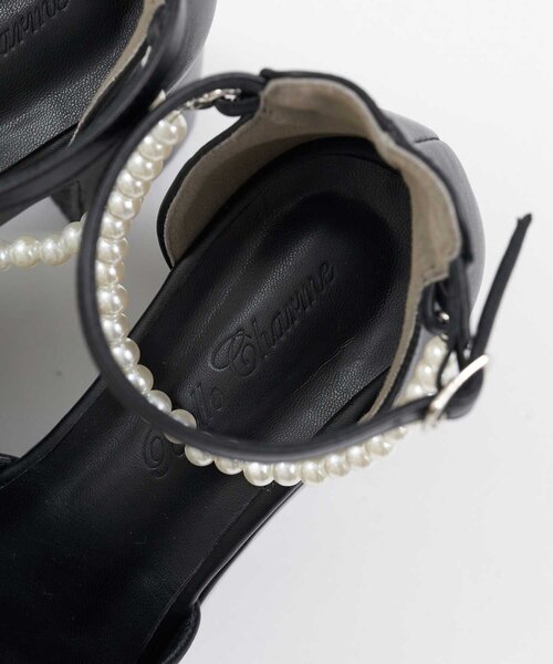 OLIVE des OLIVE(オリーブデオリーブ)の「【Belle Charme】Pearl Charm Sandals(その他シューズ・レディース・オフホワイト/チェック/ブラック・LARGE/MEDIUM/SMALL)」の10枚目の写真