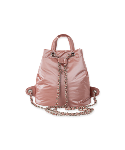 ABEEHUMS(アビハムズ)の「グロッシーミニバックパック ABH348-708 ピンク(バックパック/リュック・レディース・ピンク・FREE)」の3枚目の写真