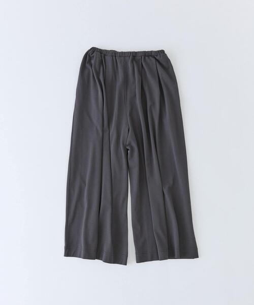 conges payes ADIEU TRISTESSE（コンジェ ペイエ アデュートリステス）の「【FAVE】ジャージーギャザーワイドパンツ（その他パンツ・レディース・グレイッシュベージュ/レッド/チャコールグレー・FREE）」の2枚目の写真