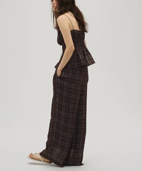 TODAYFUL（トゥデイフル）の「Check Jacquard Camisole 12610412（Tシャツ/カットソー・メンズ・ライトグリーン/ブラウン・FREE）」の5枚目の写真