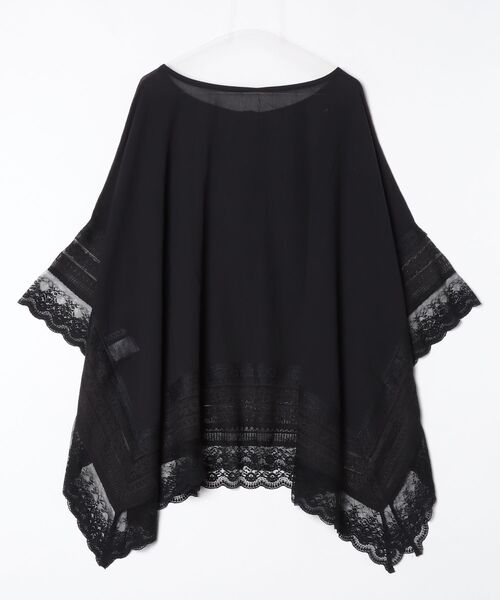 ANNA SUI NYC(アナ スイ エヌ ワイ シー)の「ANNA SUI NYC/アナ スイ エヌワイシー/3WAY BOHO ポンチョ(シャツ/ブラウス・レディース・ラベンダー/ブラック・F)」の3枚目の写真