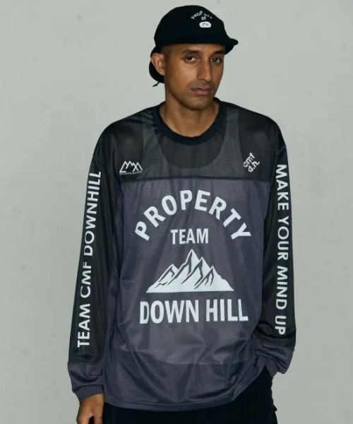 CMF OUTDOOR GARMENT(シーエムエフアウトドアガーメント)の「CMF OUTDOOR GARMENT/シーエムエフ アウトドアガーメント BMX TEE(Tシャツ/カットソー・メンズ・ブラック/モスグリーン・M/L)」の1枚目の写真