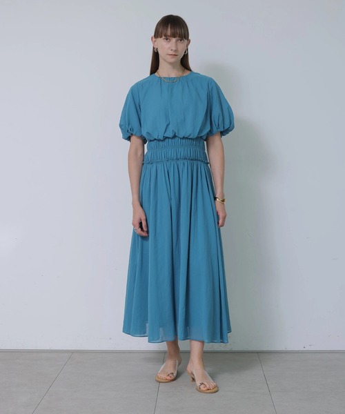 CADUNE(カデュネ)の「サマーワンピース(ワンピース・レディース・ブラック/ベージュ/ターコイズブルー・36/38)」の3枚目の写真