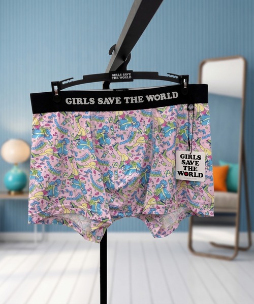 セール】ストレッチ ボクサーパンツ メンズ ポリエステル 前閉じ GIRLS