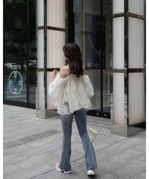 JUMELLE(ジュメロ)の「レースアップスニーカーサンダル(サンダル・レディース・ブラック/オフホワイト・SMALL/MEDIUM/LARGE)」の8枚目の写真