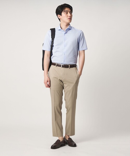 A DAY IN THE LIFE UNITED ARROWS(アデイインザライフユナイテッドアローズ)の「サッカーストライプ カッタウェイカラーシャツ<A DAY IN THE LIFE>(シャツ/ブラウス・メンズ・ライトグレー/ライトブルー・XL/L/M)」の4枚目の写真