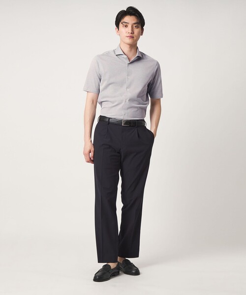 A DAY IN THE LIFE UNITED ARROWS(アデイインザライフユナイテッドアローズ)の「サッカーストライプ カッタウェイカラーシャツ<A DAY IN THE LIFE>(シャツ/ブラウス・メンズ・ライトグレー/ライトブルー・XL/L/M)」の7枚目の写真