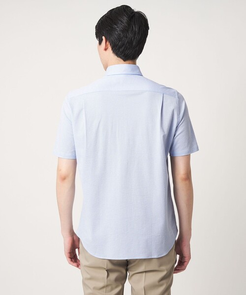 A DAY IN THE LIFE UNITED ARROWS(アデイインザライフユナイテッドアローズ)の「サッカーストライプ カッタウェイカラーシャツ<A DAY IN THE LIFE>(シャツ/ブラウス・メンズ・ライトグレー/ライトブルー・XL/L/M)」の11枚目の写真