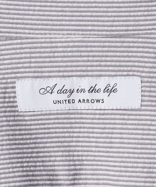 A DAY IN THE LIFE UNITED ARROWS(アデイインザライフユナイテッドアローズ)の「サッカーストライプ カッタウェイカラーシャツ<A DAY IN THE LIFE>(シャツ/ブラウス・メンズ・ライトグレー/ライトブルー・XL/L/M)」の21枚目の写真