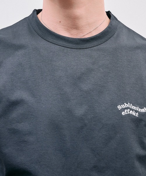 Adoon plain(アドーンプレーン)の「COOL TOUCH WAVE LOGO T / クールタッチウェーブロゴT(Tシャツ/カットソー・メンズ・ブラック/ライトグリーン/アイボリー/ボルドー・MEDIUM/LARGE)」の18枚目の写真