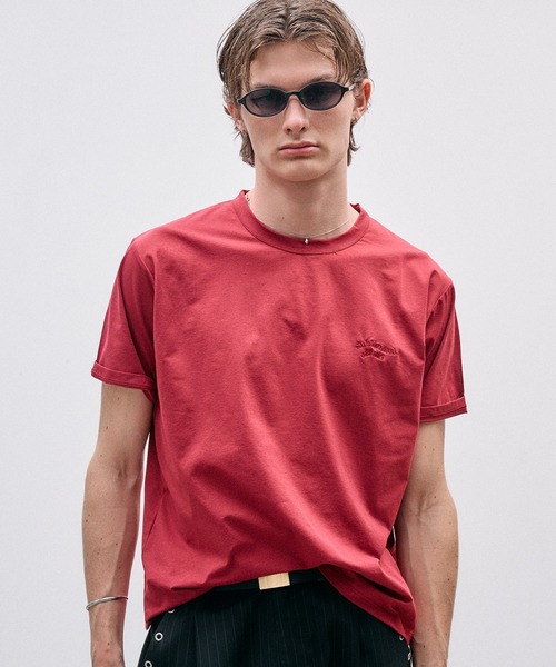 Adoon plain(アドーンプレーン)の「COOL TOUCH WAVE LOGO T / クールタッチウェーブロゴT(Tシャツ/カットソー・メンズ・ブラック/ライトグリーン/アイボリー/ボルドー・MEDIUM/LARGE)」の9枚目の写真