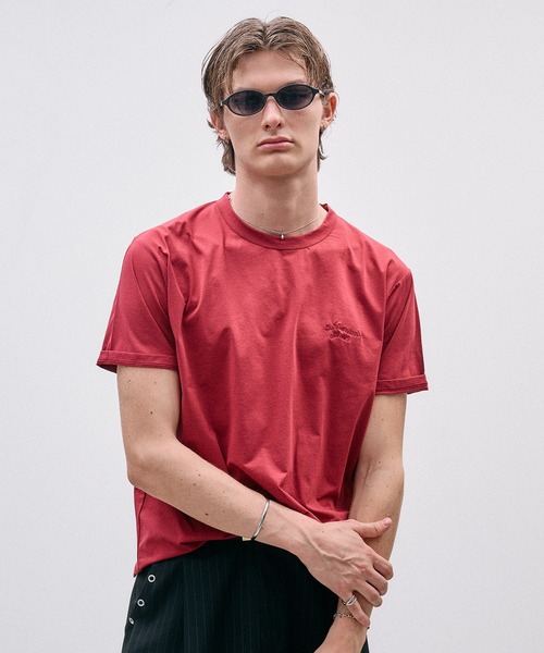 Adoon plain(アドーンプレーン)の「COOL TOUCH WAVE LOGO T / クールタッチウェーブロゴT(Tシャツ/カットソー・メンズ・ブラック/ライトグリーン/アイボリー/ボルドー・MEDIUM/LARGE)」の20枚目の写真