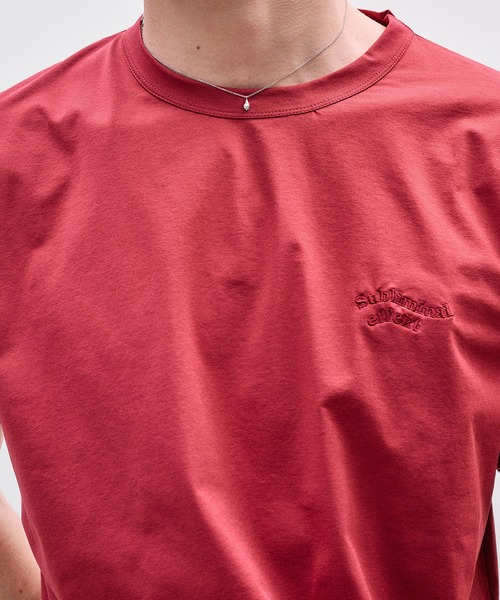 Adoon plain(アドーンプレーン)の「COOL TOUCH WAVE LOGO T / クールタッチウェーブロゴT(Tシャツ/カットソー・メンズ・ブラック/ライトグリーン/アイボリー/ボルドー・MEDIUM/LARGE)」の22枚目の写真
