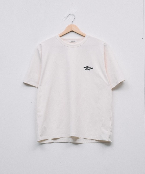 Adoon plain(アドーンプレーン)の「COOL TOUCH WAVE LOGO T / クールタッチウェーブロゴT(Tシャツ/カットソー・メンズ・ブラック/ライトグリーン/アイボリー/ボルドー・MEDIUM/LARGE)」の6枚目の写真