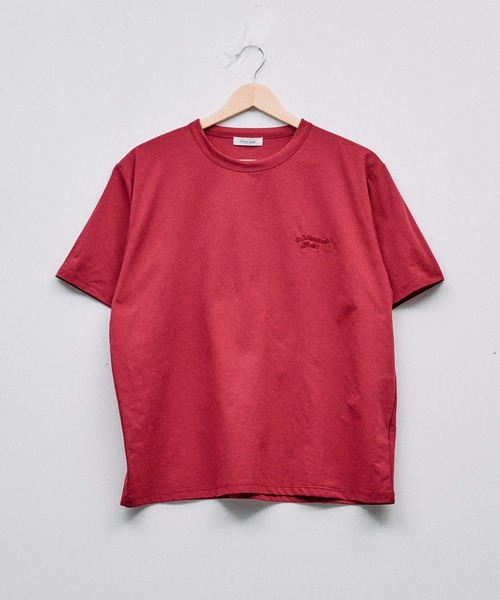Adoon plain(アドーンプレーン)の「COOL TOUCH WAVE LOGO T / クールタッチウェーブロゴT(Tシャツ/カットソー・メンズ・ブラック/ライトグリーン/アイボリー/ボルドー・MEDIUM/LARGE)」の10枚目の写真