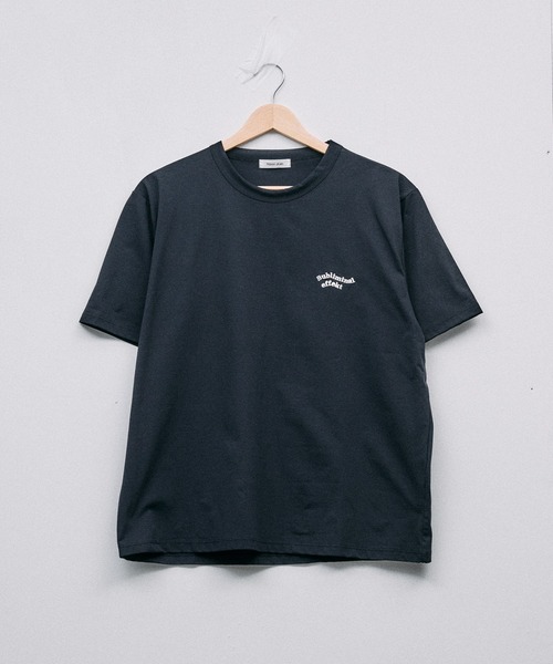 Adoon plain(アドーンプレーン)の「COOL TOUCH WAVE LOGO T / クールタッチウェーブロゴT(Tシャツ/カットソー・メンズ・ブラック/ライトグリーン/アイボリー/ボルドー・MEDIUM/LARGE)」の8枚目の写真