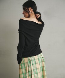 EMMEL REFINES | <EMMEL REFINES>EM フライス ルーズフィット オフショルダー カットソー(Tシャツ/カットソー)