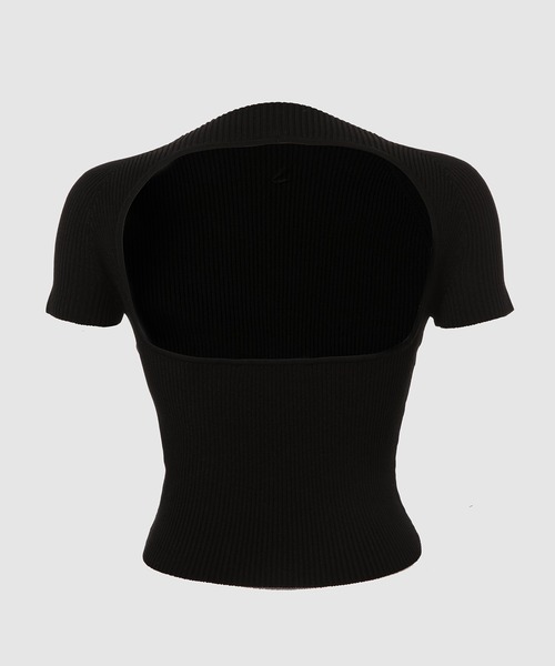 MARINE SERRE(マリーン・セル)の「BODY MAPPING SS TOP(Tシャツ/カットソー・レディース・ブラック・XS/S)」の7枚目の写真