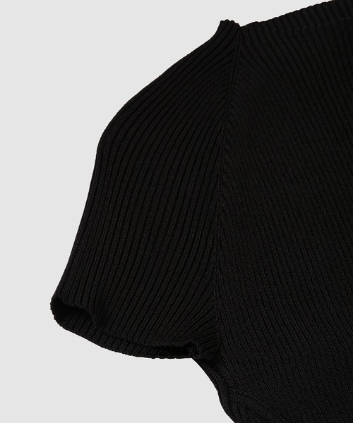 MARINE SERRE(マリーン・セル)の「BODY MAPPING SS TOP(Tシャツ/カットソー・レディース・ブラック・XS/S)」の4枚目の写真