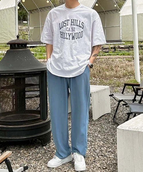 NOWLE(ノウル)の「【NOWLE】ダブルアーチロゴ 半袖Tシャツ / レトロアメカジ ハリウッドカレッジグラフィック クラシックトップス(Tシャツ/カットソー・メンズ・ホワイト・X-LARGE/LARGE/MEDIUM)」の13枚目の写真