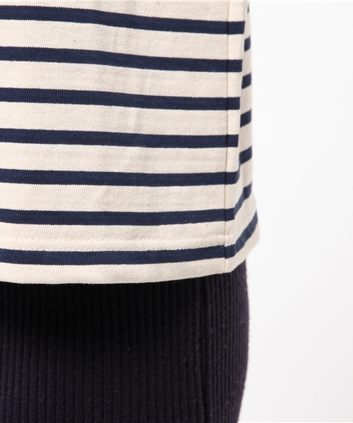 SHIPS(シップス)の「Le minor:ボーダーカットソー(Tシャツ/カットソー・レディース・ストーン/ブラック・38/36)」の9枚目の写真