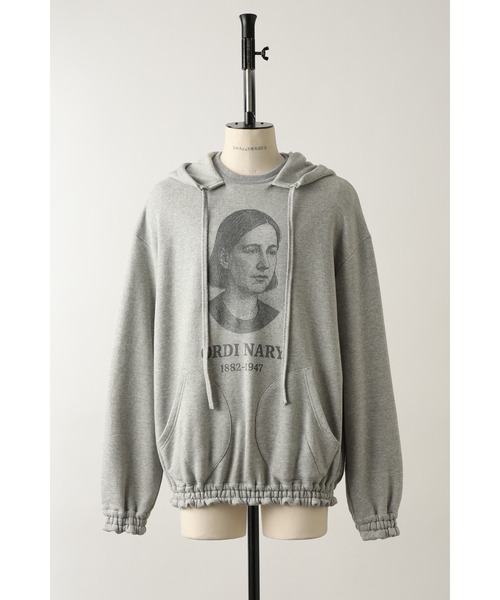 SHINYAKOZUKA（シンヤコヅカ）の「ordinary home 40's hoodie with printing(ISSUE#9)（パーカー・メンズ・ブラック/ヘザーグレー/チャコール・SMALL/MEDIUM）」の11枚目の写真