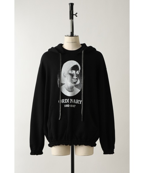 SHINYAKOZUKA（シンヤコヅカ）の「ordinary home 40's hoodie with printing(ISSUE#9)（パーカー・メンズ・ブラック/ヘザーグレー/チャコール・SMALL/MEDIUM）」の7枚目の写真