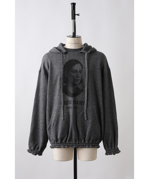 SHINYAKOZUKA（シンヤコヅカ）の「ordinary home 40's hoodie with printing(ISSUE#9)（パーカー・メンズ・ブラック/ヘザーグレー/チャコール・SMALL/MEDIUM）」の15枚目の写真