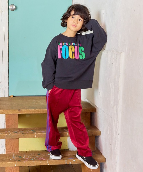 MARKEY'S（マーキーズ）の「ベロアトラックパンツ（その他パンツ・キッズ・パープル/ワインレッド/カーキ/ピンク/ブルー/マスタード/ブラック/ブラウン・130/100/120/150/90/110/140）」の12枚目の写真
