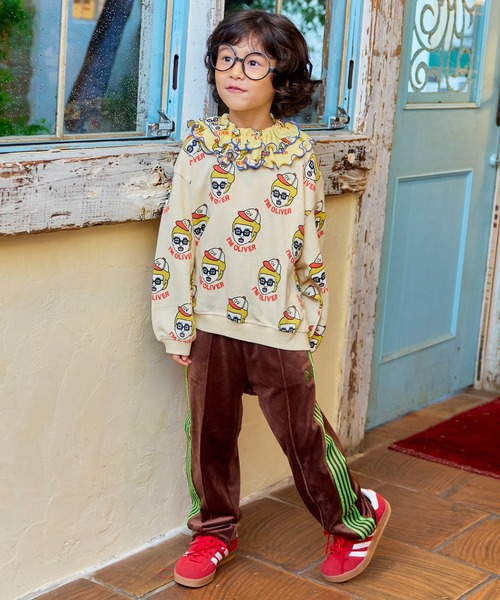 MARKEY'S（マーキーズ）の「ベロアトラックパンツ（その他パンツ・キッズ・パープル/ワインレッド/カーキ/ピンク/ブルー/マスタード/ブラック/ブラウン・130/100/120/150/90/110/140）」の20枚目の写真