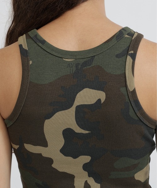 AVIREX(アヴィレックス)の「《WEB限定/DAILY/デイリー/WOMAN》RIB CAMO TANK TOP(タンクトップ・レディース・グレー系カモフラージュ/グリーン系カモフラージュ・M/S)」の10枚目の写真