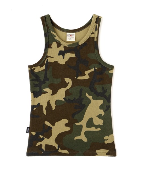 AVIREX(アヴィレックス)の「《WEB限定/DAILY/デイリー/WOMAN》RIB CAMO TANK TOP(タンクトップ・レディース・グレー系カモフラージュ/グリーン系カモフラージュ・M/S)」の11枚目の写真