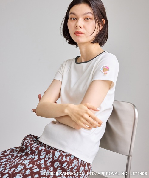 ハローキティコラボ(ハローキティコラボ)の「【サンリオキャラクターズ×ROPE' PICNIC】日焼けデザイン キャミソールレイヤードTシャツ(Tシャツ/カットソー・レディース・ホワイト系その他4/ホワイト系その他2/イエロー/ブルー系その他4/ブラック系その他/ホワイト系その他・FREE)」の18枚目の写真