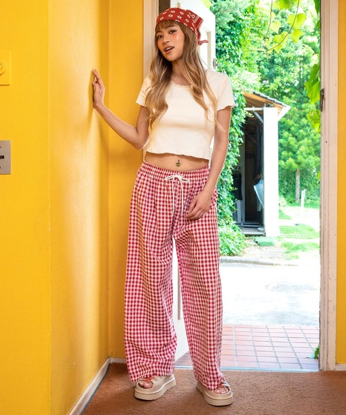 anap mimpi(アナップミンピ)の「アイレット コンパクト Tシャツ(Tシャツ/カットソー・レディース・ネイビー/アイボリー・F)」の7枚目の写真