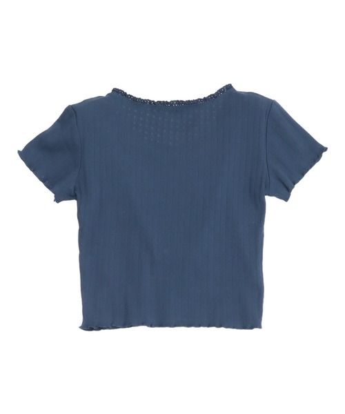 anap mimpi(アナップミンピ)の「アイレット コンパクト Tシャツ(Tシャツ/カットソー・レディース・ネイビー/アイボリー・F)」の19枚目の写真