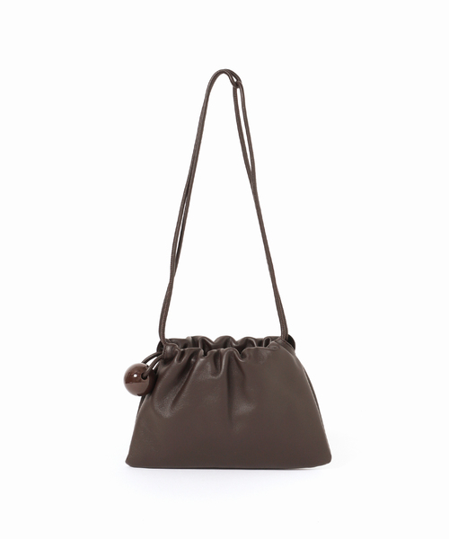 journal standard L'essage（ジャーナルスタンダードレサージュ）の「Bucket Baggage/バケットバゲージ Ball Charm Soft Mini バッグ（ショルダーバッグ・レディース・ブラウン/ブラック/ベージュ・FREE）」の14枚目の写真