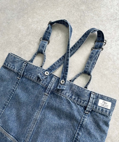 cepo（セポ）の「リネンミックス ワークデニムサロペット（サロペット/オーバーオール・レディース・ブルー系2/ワンウォッシュ/ブラウン・M/S）」の16枚目の写真