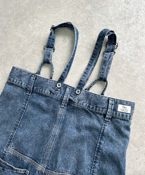 cepo（セポ）の「リネンミックス ワークデニムサロペット（サロペット/オーバーオール・レディース・ブルー系2/ワンウォッシュ/ブラウン・M/S）」の17枚目の写真