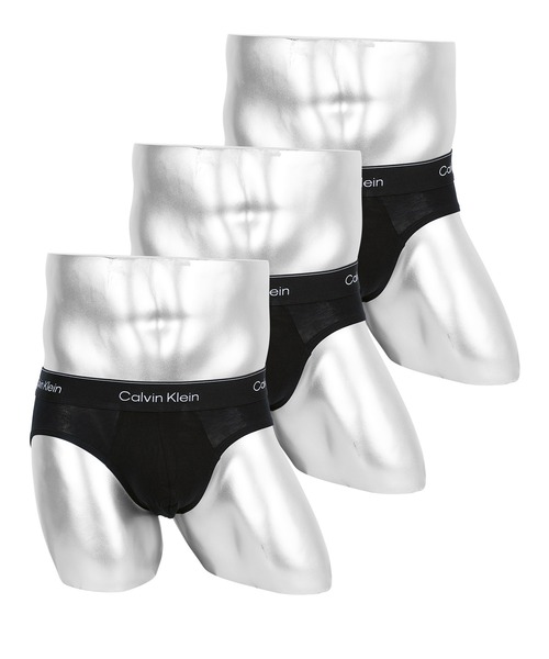 Calvin Klein(カルバン・クライン)の「Calvin Klein カルバンクライン 【3枚セット】Icon Cotton Stretch HIP BRIEF メンズ ブリーフ(ブリーフ・メンズ・ブラック系3/ブラック/ブラック系2・SMALL/MEDIUM/LARGE/X-LARGE)」の3枚目の写真