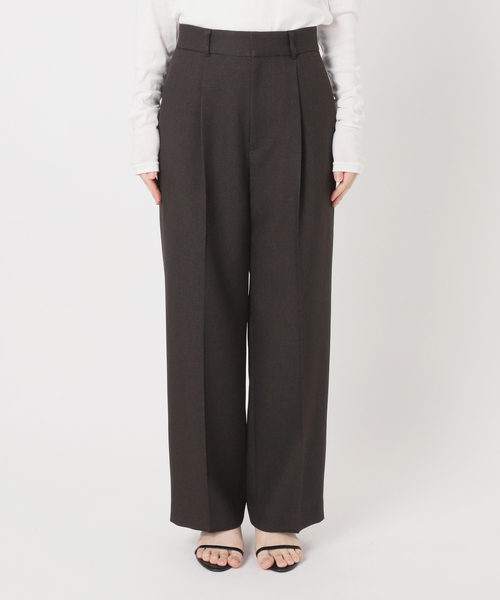 Spick & Span(スピックアンドスパン)の「《セットアップ可》メランジタックイージーパンツ(スラックス・レディース・ブラウン・38/36/34)」の8枚目の写真
