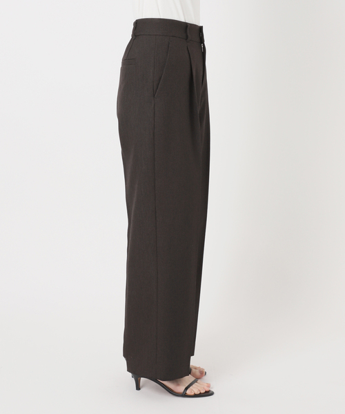 Spick & Span(スピックアンドスパン)の「《セットアップ可》メランジタックイージーパンツ(スラックス・レディース・ブラウン・38/36/34)」の11枚目の写真