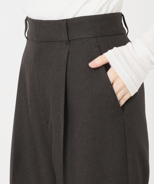 Spick & Span(スピックアンドスパン)の「《セットアップ可》メランジタックイージーパンツ(スラックス・レディース・ブラウン・38/36/34)」の14枚目の写真