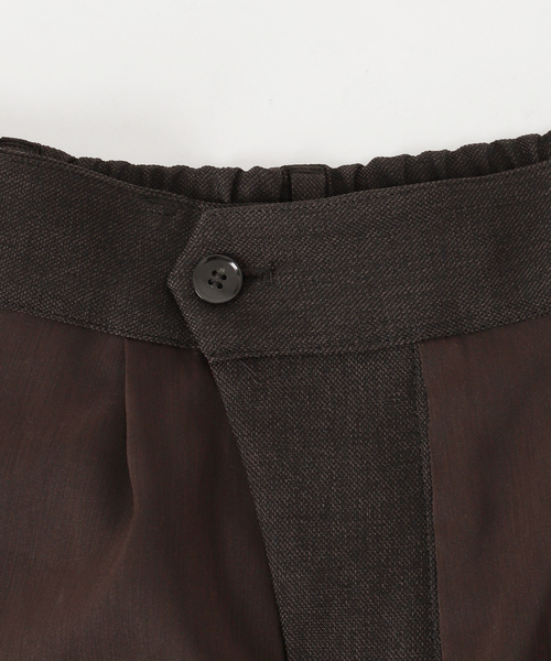 Spick & Span(スピックアンドスパン)の「《セットアップ可》メランジタックイージーパンツ(スラックス・レディース・ブラウン・38/36/34)」の17枚目の写真